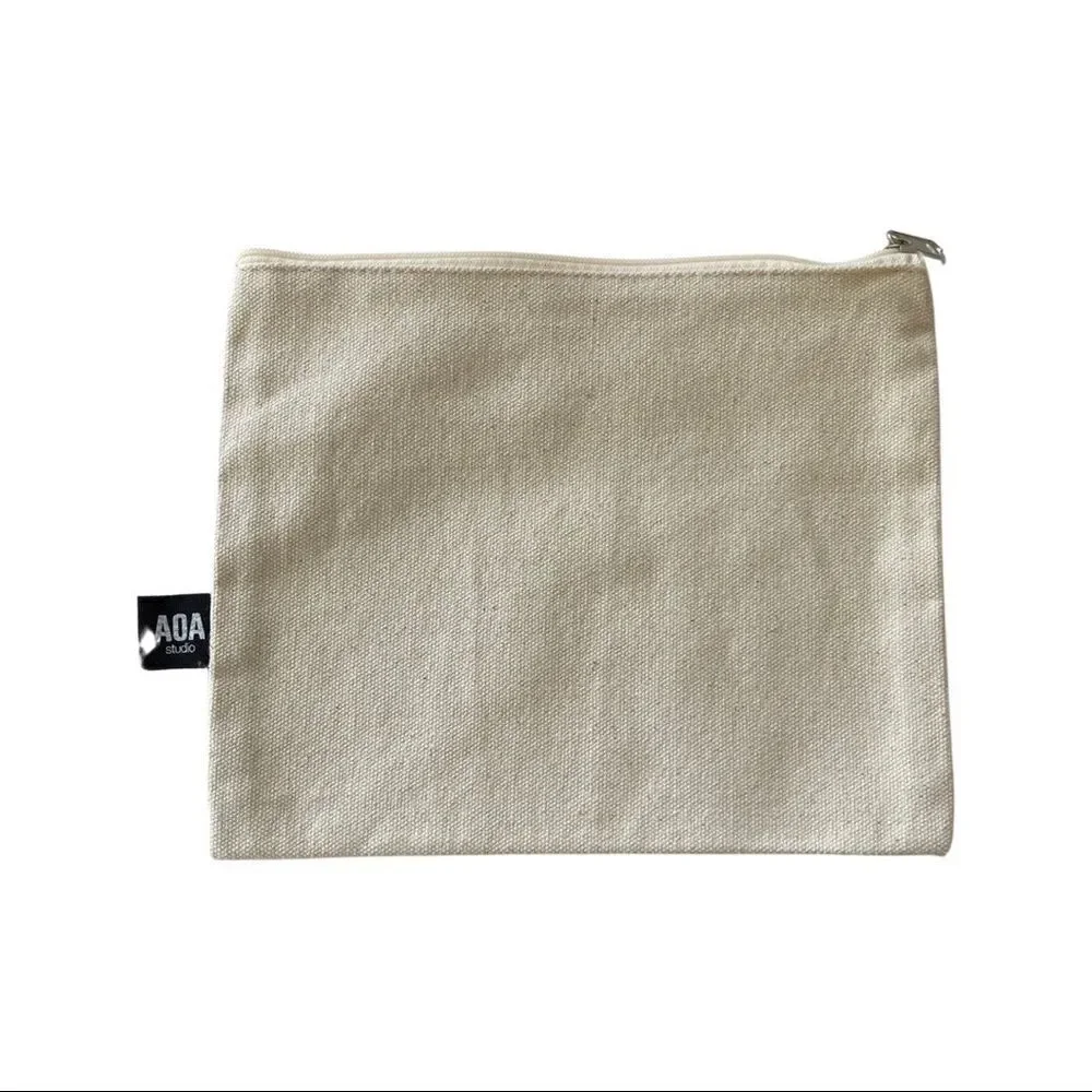 AOA Canvas Pouch - Emergency Beauty Kit - NWOT